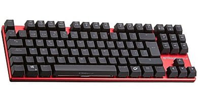 teclado gaming ozone color rojo
